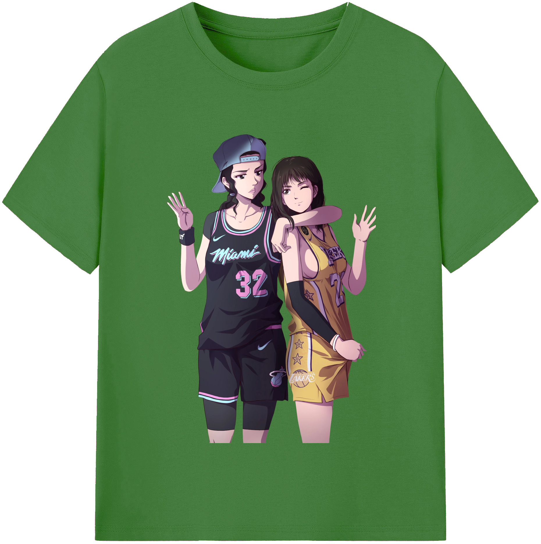 （画像用） SLAM DUNK／スラムダンク レディースカジュアルプリントTシャツ（綿100％）